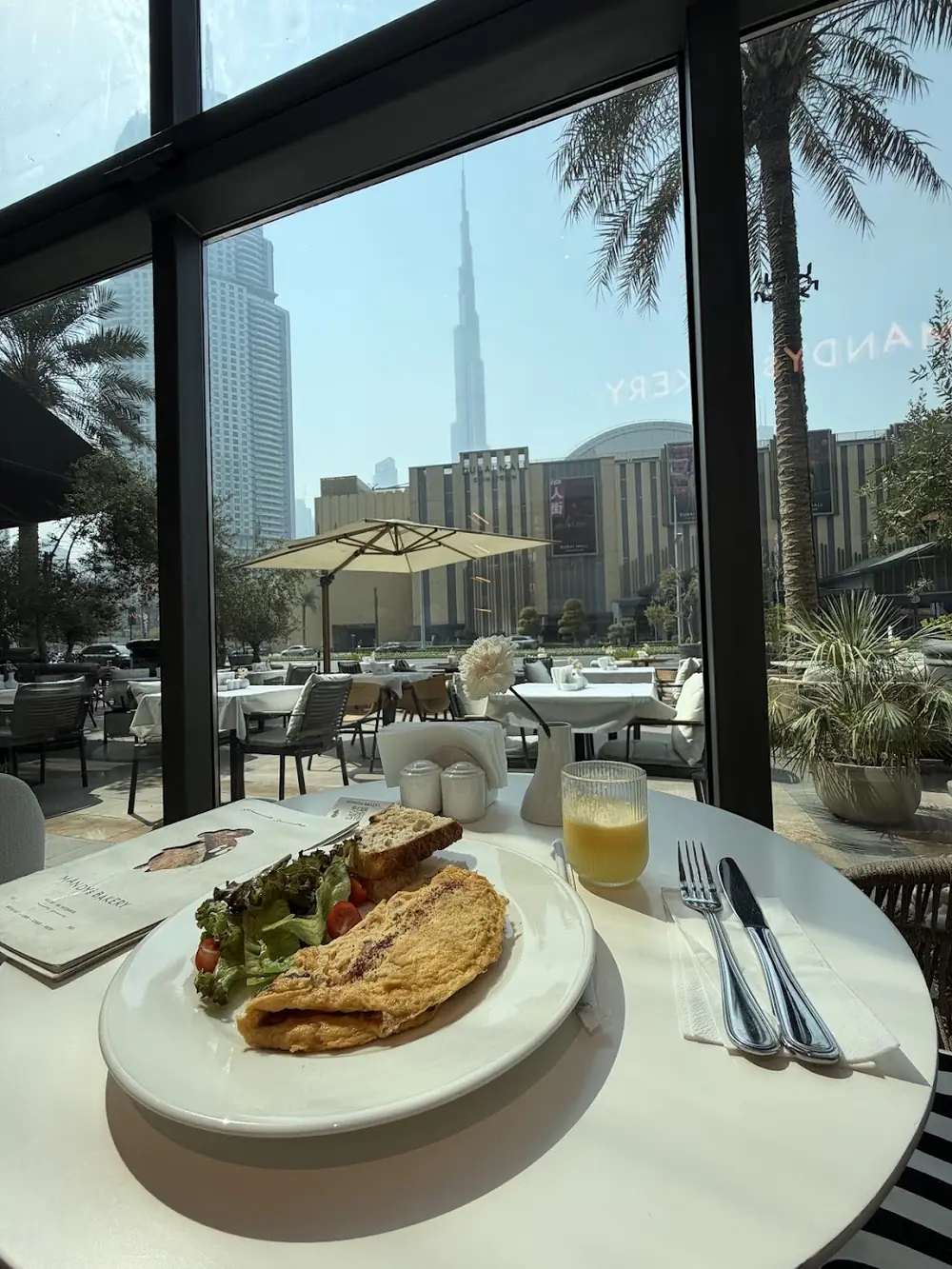 Terrace view of the Burj Khalifa